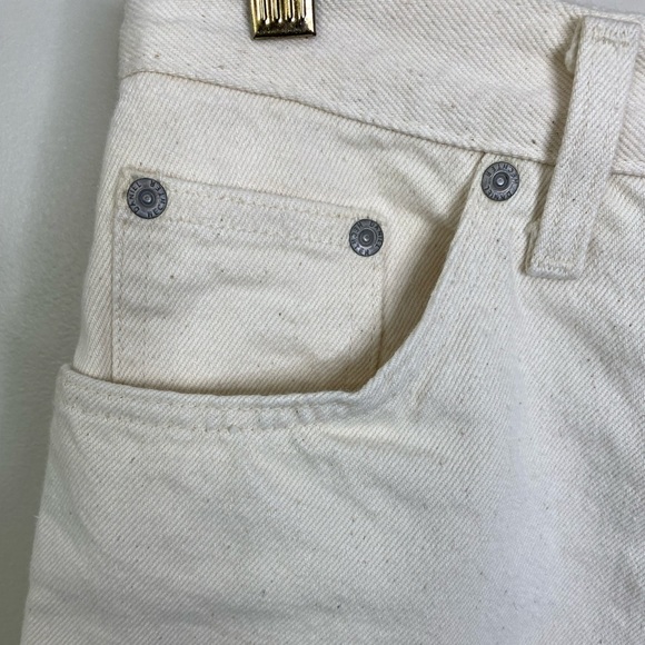 VINTAGE DANIEL HECHTER DENIM CREAM HIGH WAISTED DENIM SHORTS 90’s STYLE - Picture 5 of 9